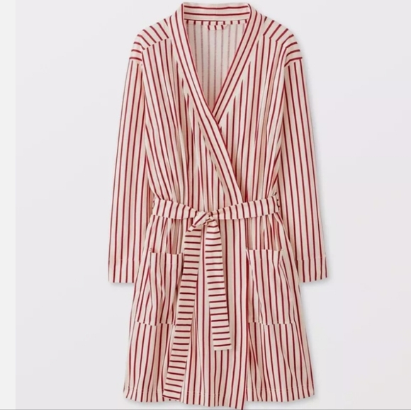 Hanna Andersson Scandi Cane Stripe Robe - Picture 1 of 5